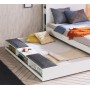 White sänglådor med hyllor (90x190 Cm)
