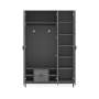 Space Gray 3 dörrars garderob
