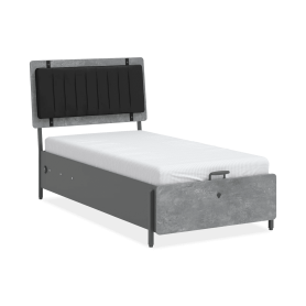 Space Gray Säng med bas (120x200 cm)
