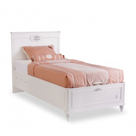 Romantica säng med förvaring (100x200 Cm)