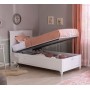 Romantica säng med förvaring (120x200 Cm)